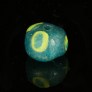 Medieval glass eye bead 387EMc